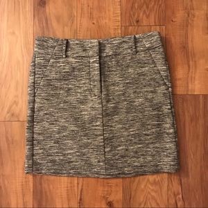 LOFT Grey Stretch Trouser Skirt